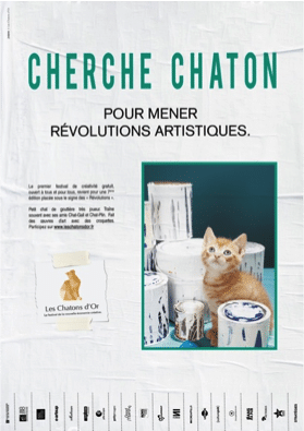 La campagne des chatons d'or 2018 en affiches.