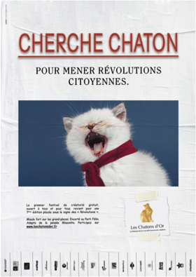 La campagne des chatons d'or 2018 en affiches.