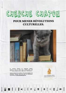 La campagne des chatons d'or 2018 en affiches.