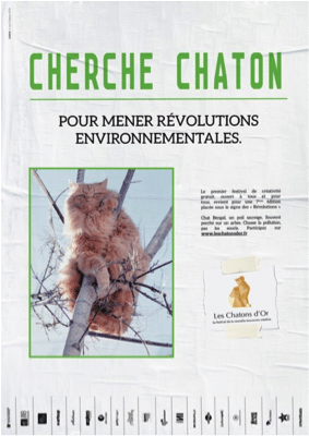 La campagne des chatons d'or 2018 en affiches.