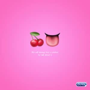 campagne fictive lebinomecrea durex emoji agence akinai communication 2019