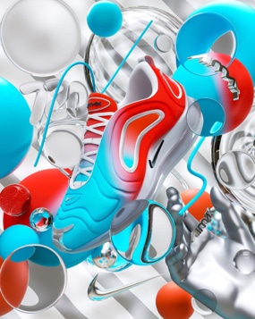 nike 3d agence akinai communication 2020 tendances graphiques